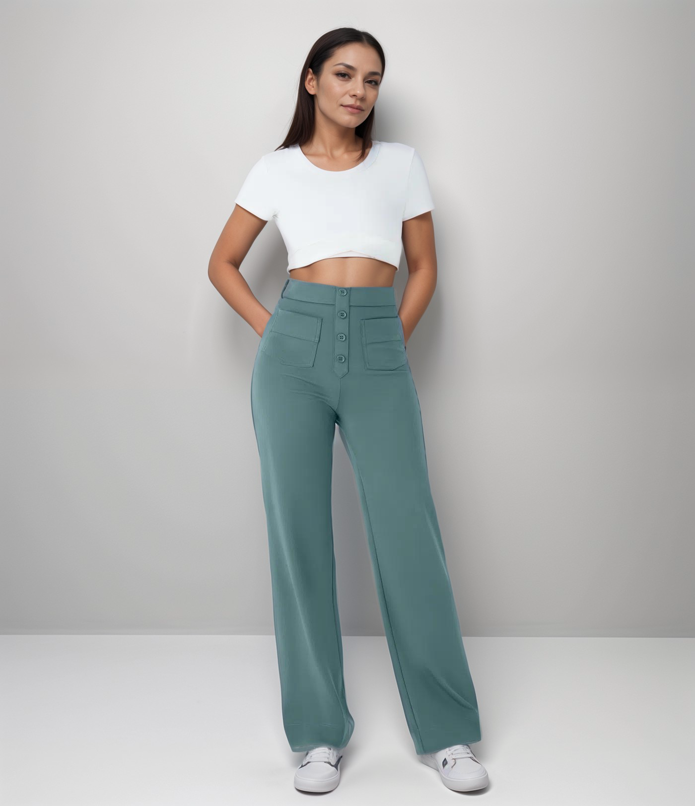 Saundra - Trendy Hohe Taille Sculpt Hose | 1+1 Gratis