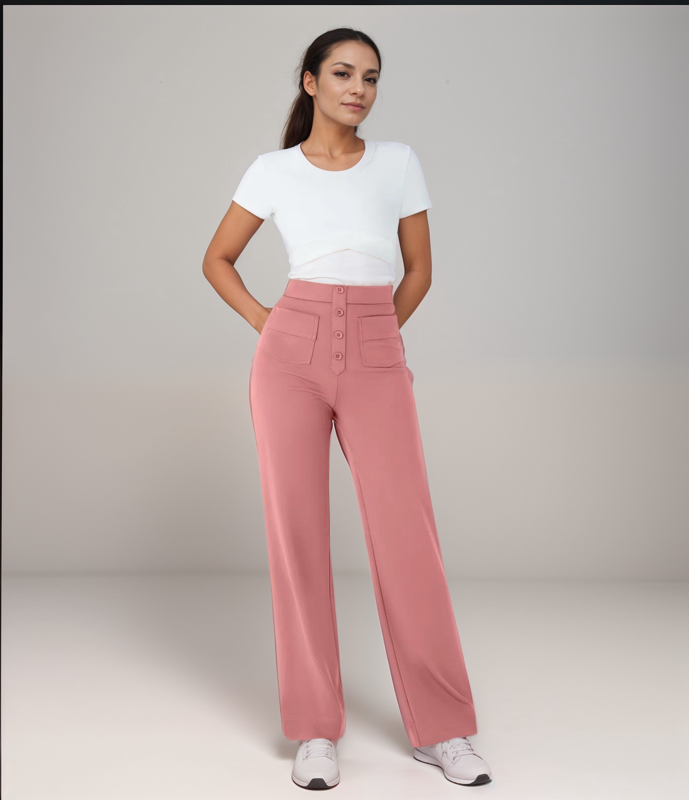 Saundra - Trendy Hohe Taille Sculpt Hose | 1+1 Gratis