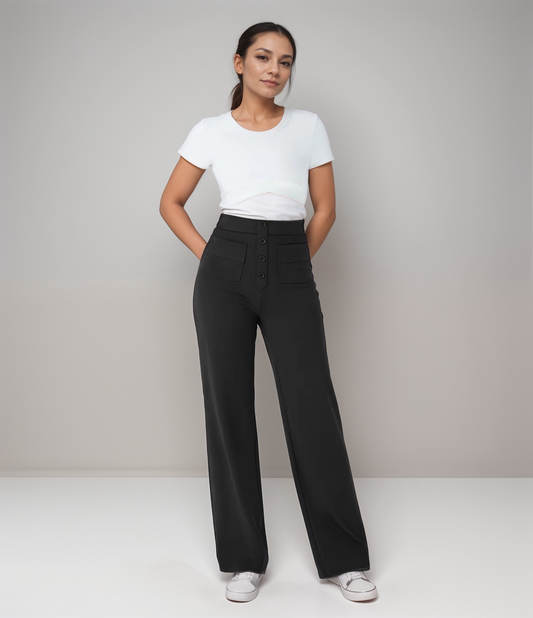 Saundra - Trendy Hohe Taille Sculpt Hose | 1+1 Gratis